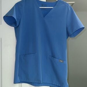 Figs casma top ceil blue S